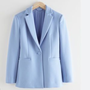 & Other Stories Light Blue Tailored Blazer